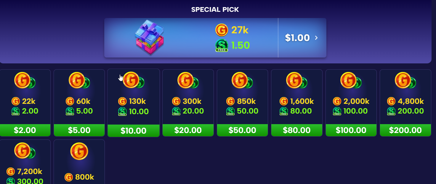Gleaming Slots: Shop and bonuses