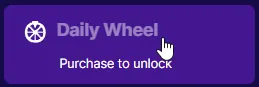 Zoot: Daily Wheel tile labeled 'Purchase to unlock'